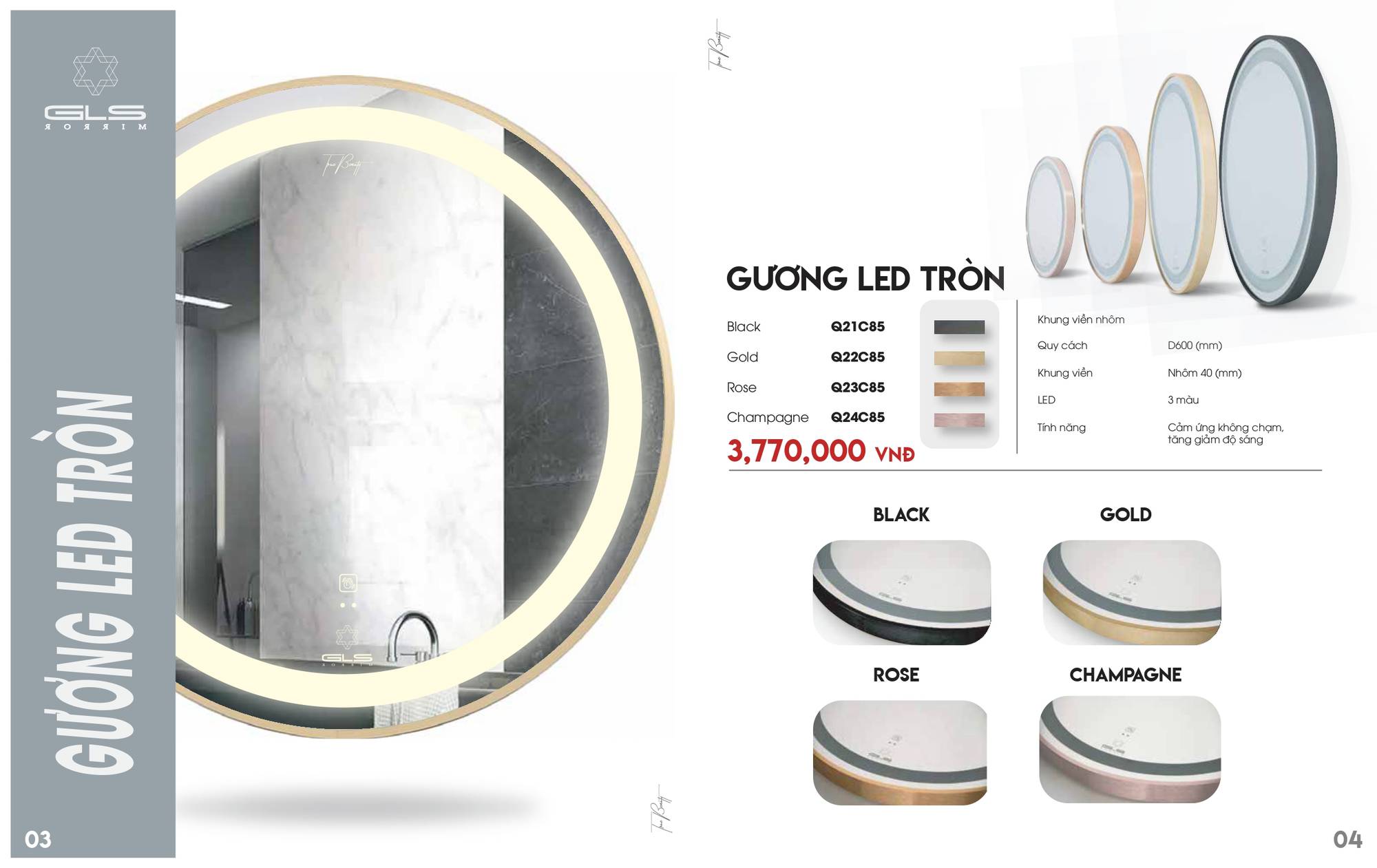 Catalogue và Bảng giá đại lý Gương soi GLS mới nhất 2024 / Page 2